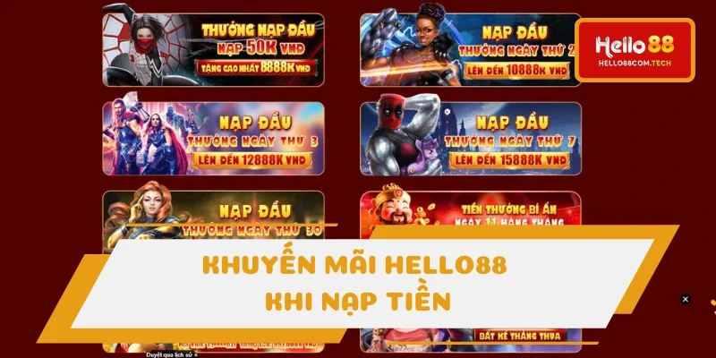 Khuyến mãi Hello88 với giftcode nạp vốn Khuyến mãi Hello88 với giftcode nạp vốn