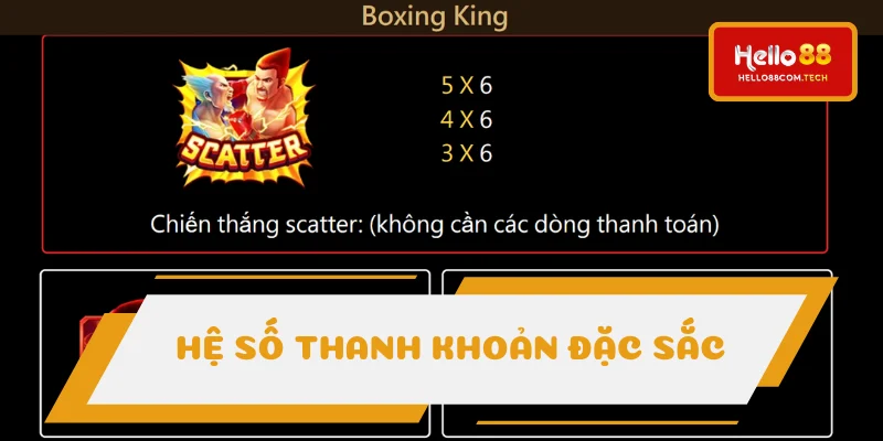 Hệ số thưởng đặc sắc nhất ở boxing kings Hệ số thưởng đặc sắc nhất ở boxing kings